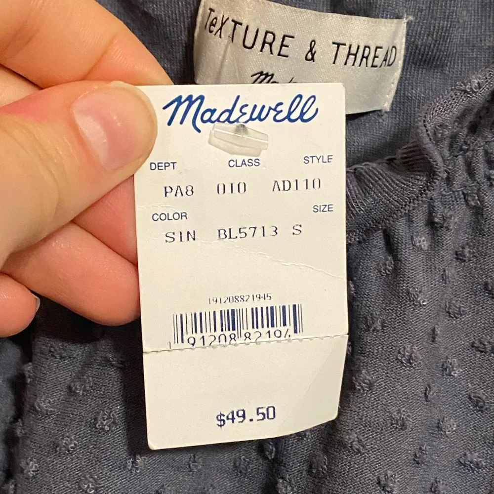 NWT Madewell Texture & Thread Clipdot Ruffle Top - Picture 5 of 7